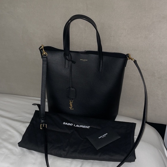 Saint Laurent Handbags - Saint Laurent Shopping Bag Toy in Supple Leather